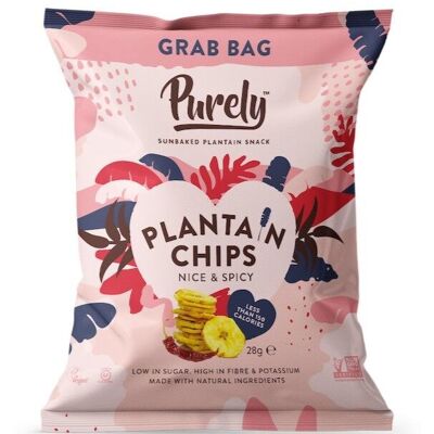 Purely plantain chips nice & spicy - grab & go