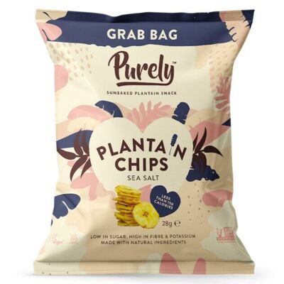 Purely plantain chips sea salt - grab & go