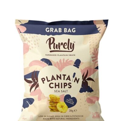 Purely plantain chips sea salt - grab & go