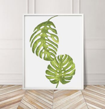 Impression de plantes vert clair - 20 x 28 pouces x 50 x 70 cm - Impression uniquement 3