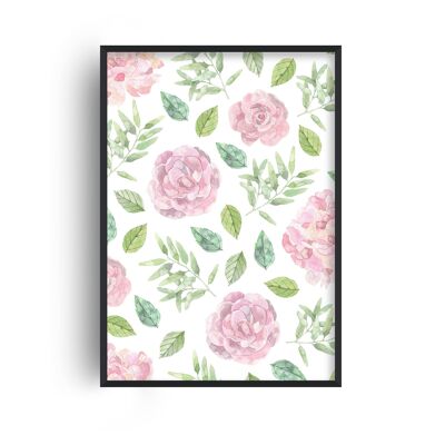 Pink Floral Print - A4 (21x29.7cm) - Print Only