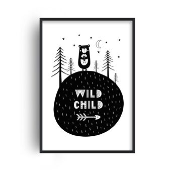 Wild Child Bear Print - A3 (29,7 x 42 cm) - Impression uniquement 1