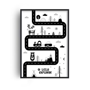 Little Explorer Race Track Print - A4 (21 x 29,7 cm) - Impression uniquement 1