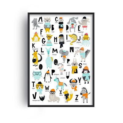 ABC Animals Print - A5 (14.7x21cm) - Print Only