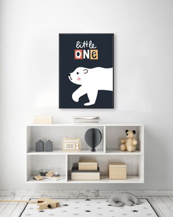 Little One Polar Bear Print - A3 (29,7 x 42 cm) - Impression uniquement 2
