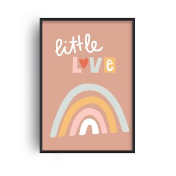 Little Love Rainbow Print - 20x28 poucesx50x70cm - Cadre Noir 1