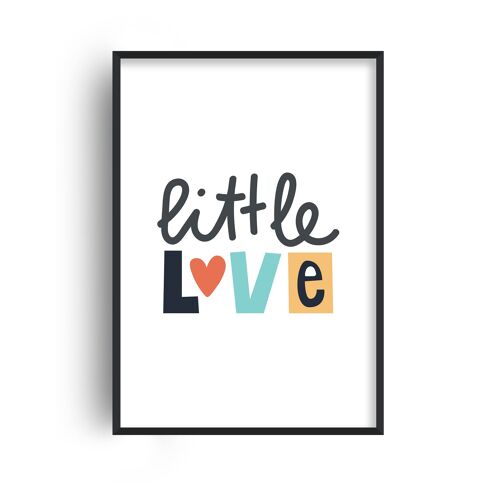 Little Love Neutral Print - A2 (42x59.4cm) - Black Frame