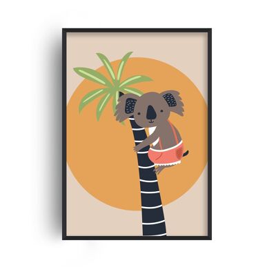 Koala in a Tree Print - 20x28inchesx50x70cm - Black Frame