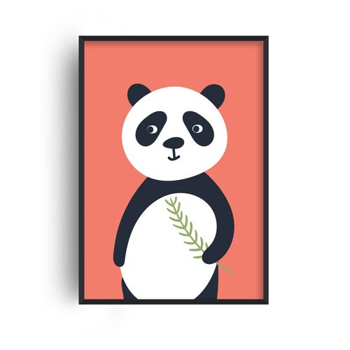 Panda Animal Print - A3 (29.7x42cm) - Black Frame