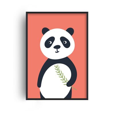 Panda Animal Print - A2 (42x59.4cm) - Black Frame