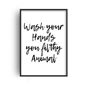 Wash Your Hands You Sale Animal Print - A3 (29,7 x 42 cm) - Impression uniquement 1