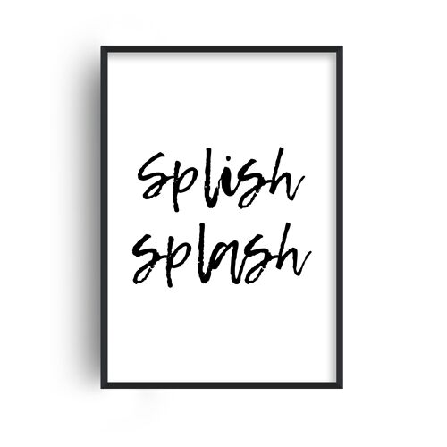 Splish Splash Print - A4 (21x29.7cm) - White Frame