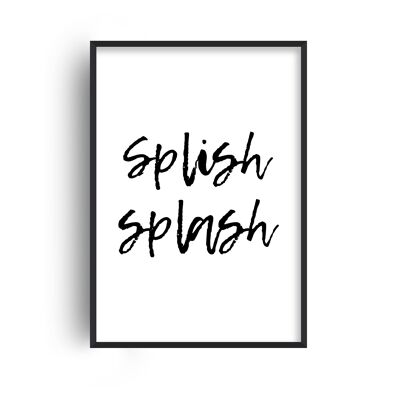 Splish Splash Print - A3 (29.7x42cm) - White Frame