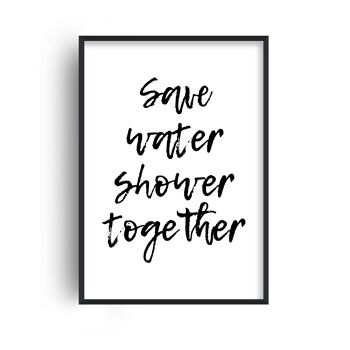 Save Water Shower Together Print - A5 (14,7 x 21 cm) - Impression uniquement 1