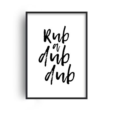 Rub a Dub Print - A3 (29.7x42cm) - White Frame