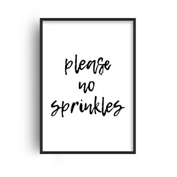 Please No Sprinkles Print - A4 (21x29,7cm) - Cadre blanc 1