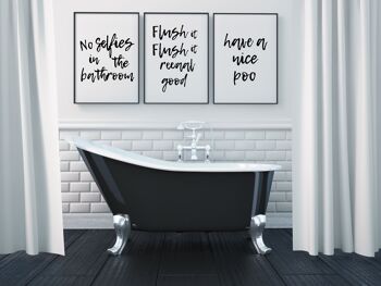 Have a Nice Poo Print - A2 (42x59,4cm) - Cadre blanc 4