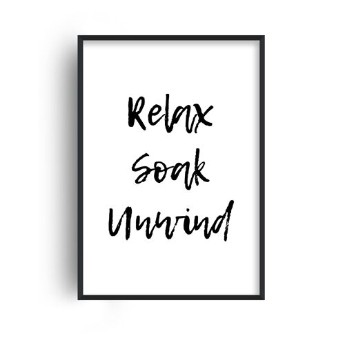Relax Soak Unwind Print - A5 (14.7x21cm) - Print Only