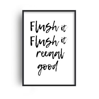 Flush It Real Good Print - A3 (29,7x42cm) - Cadre blanc 1