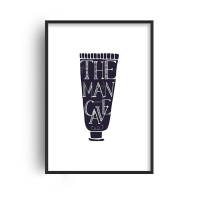 Man Cave Tube Silhouette Print - 30x40inches/75x100cm - Print Only