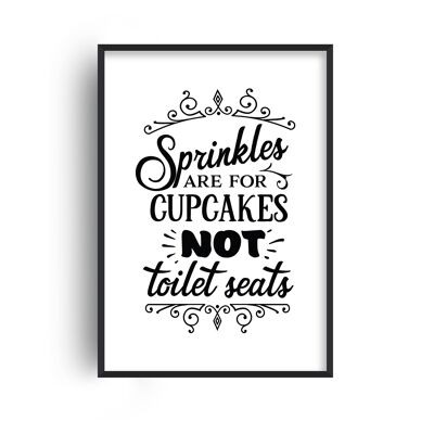 Sprinkles Are For Cakes Print - A4 (21x29.7cm) - White Frame