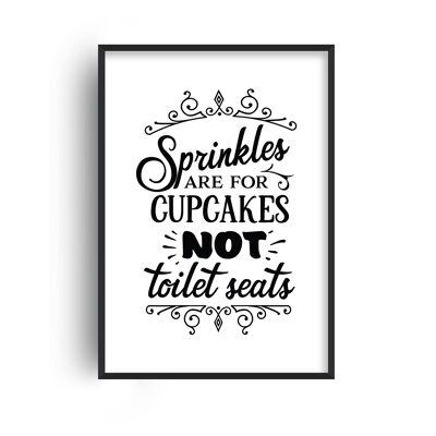 Sprinkles Are For Cakes Print - A3 (29.7x42cm) - Black Frame