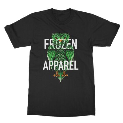 Frozen Green Barn Owl Classic Adult T-Shirt