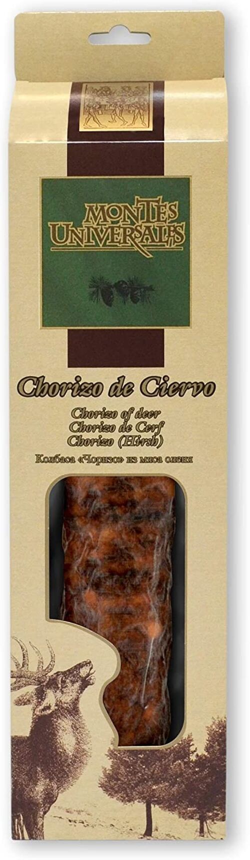 Chorizo Cular de Ciervo Estuchado Montes Universales (300g)