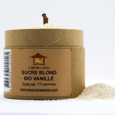 Sucre blond bio vanillé 175 grammes
