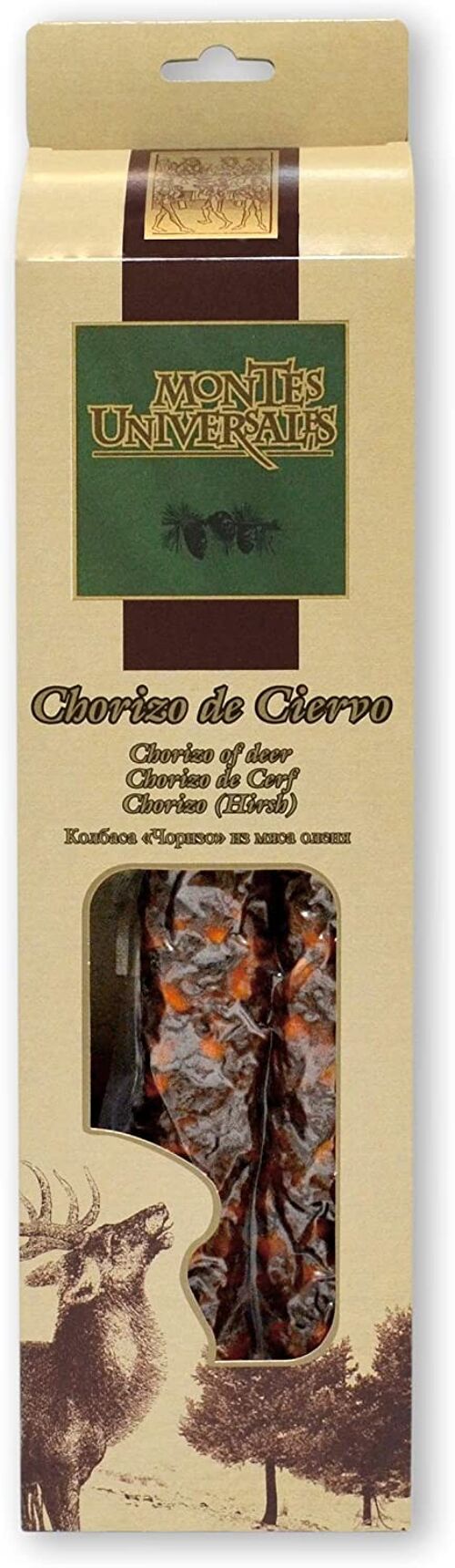 Chorizo sarta extra ciervo estuchado Montes Universales (250g)
