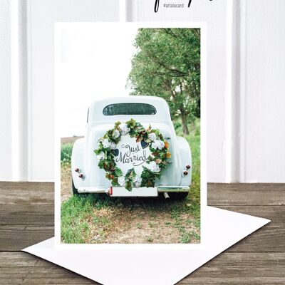 Life in Pic's Foto-Klappkarte: Wedding car