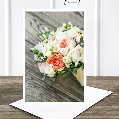 Life in Pic's folding photo card: Bouquet wood