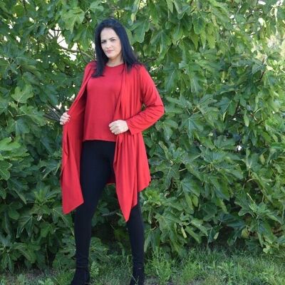 Pull et Cardigan Amanda Red– Grandes Tailles L à 6XL – CurvyShion