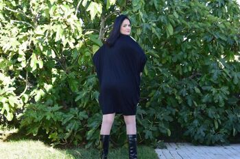 Robe Grande Taille Patricia Noir/Jaune– L à 5XL – CurvyShion 3