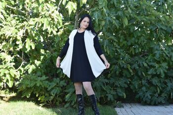 Robe Grande Taille Patricia Noir/Jaune– L à 5XL – CurvyShion 4