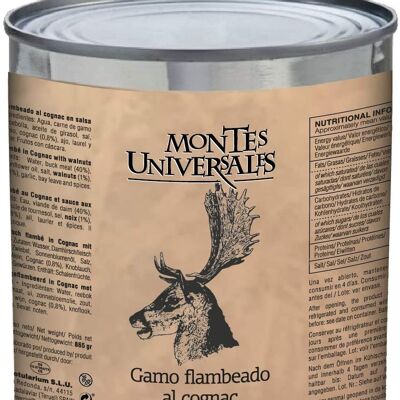 Fallow deer flambéed with cognac in Montes Universales walnut sauce (865g)