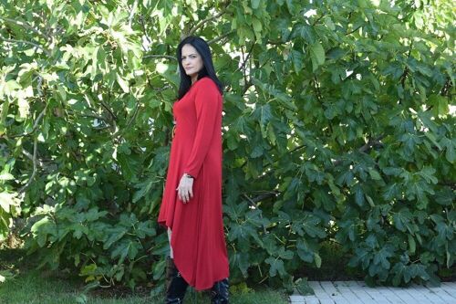 Plus Size Dress BIANCA Red – L to 6XL – CurvyShion