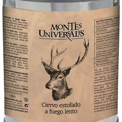 Ciervo estofado a fuego lento Montes Universales (880g)