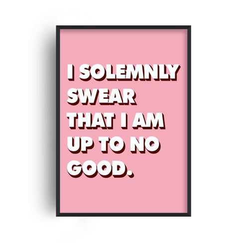 I Solemnly Swear Print - A4 (21x29.7cm) - Black Frame