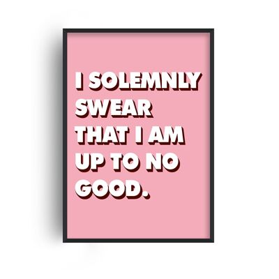 I Solemnly Swear Print - A3 (29.7x42cm) - White Frame