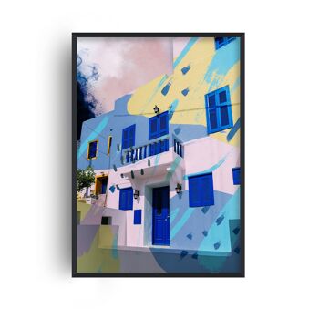 Building Pop Print - A4 (21x29,7cm) - Cadre Noir 1