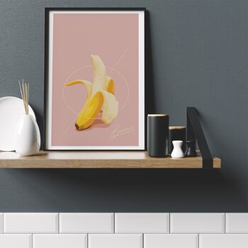 Impression Pop rose banane - A5 (14,7 x 21 cm) - Impression uniquement 3