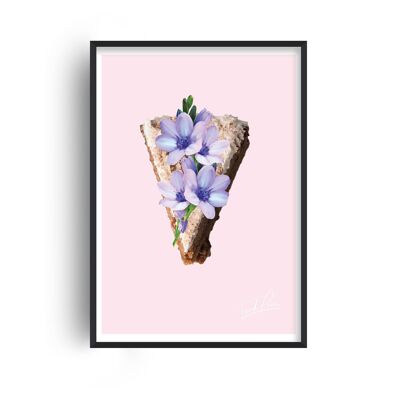 Food Porn Carrot Cake Pink Print - A3 (29.7x42cm) - Print Only