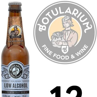 Bière artisanale à faible teneur en alcool Botularium - 12x33cl