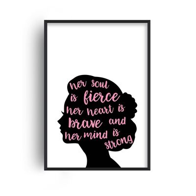 Her Soul is Fierce Pink Print - A4 (21x29.7cm) - Print Only
