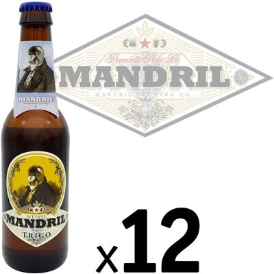 Mandril Weisse Craft Beer (Wheat) - 12x33cl