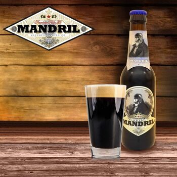 Bière artisanale Mandril Black Stout - 12x33cl 2
