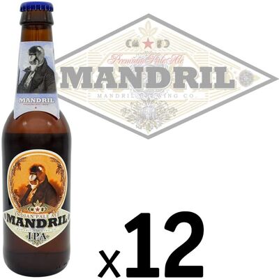 Cerveza Artesana Mandril India Pale Ale (IPA) - 12x33cl