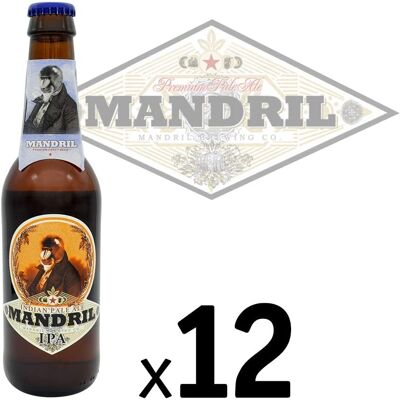 Bière artisanale Mandril India Pale Ale (IPA) - 12x33cl