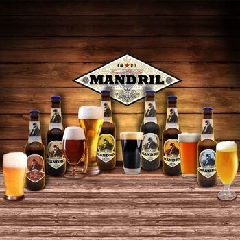 Bière artisanale variée Mandril: 2 unités de 6 bières différentes - 12x33cl 9